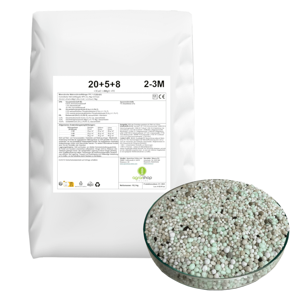 Agrarshop Langzeit Rasendünger Agracote 20+5+8