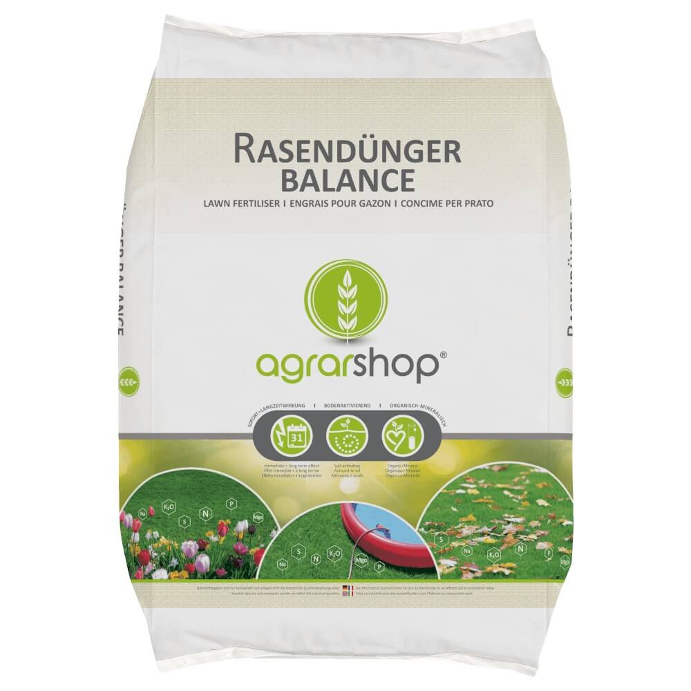 Agrarshop Rasendünger Balance 25 kg Sofortwirkung Langzeitwirkung Turboeffekt