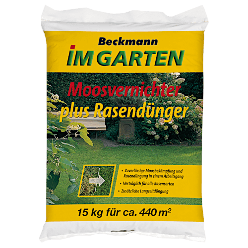 Beckmann Moosvernichter plus Rasendünger