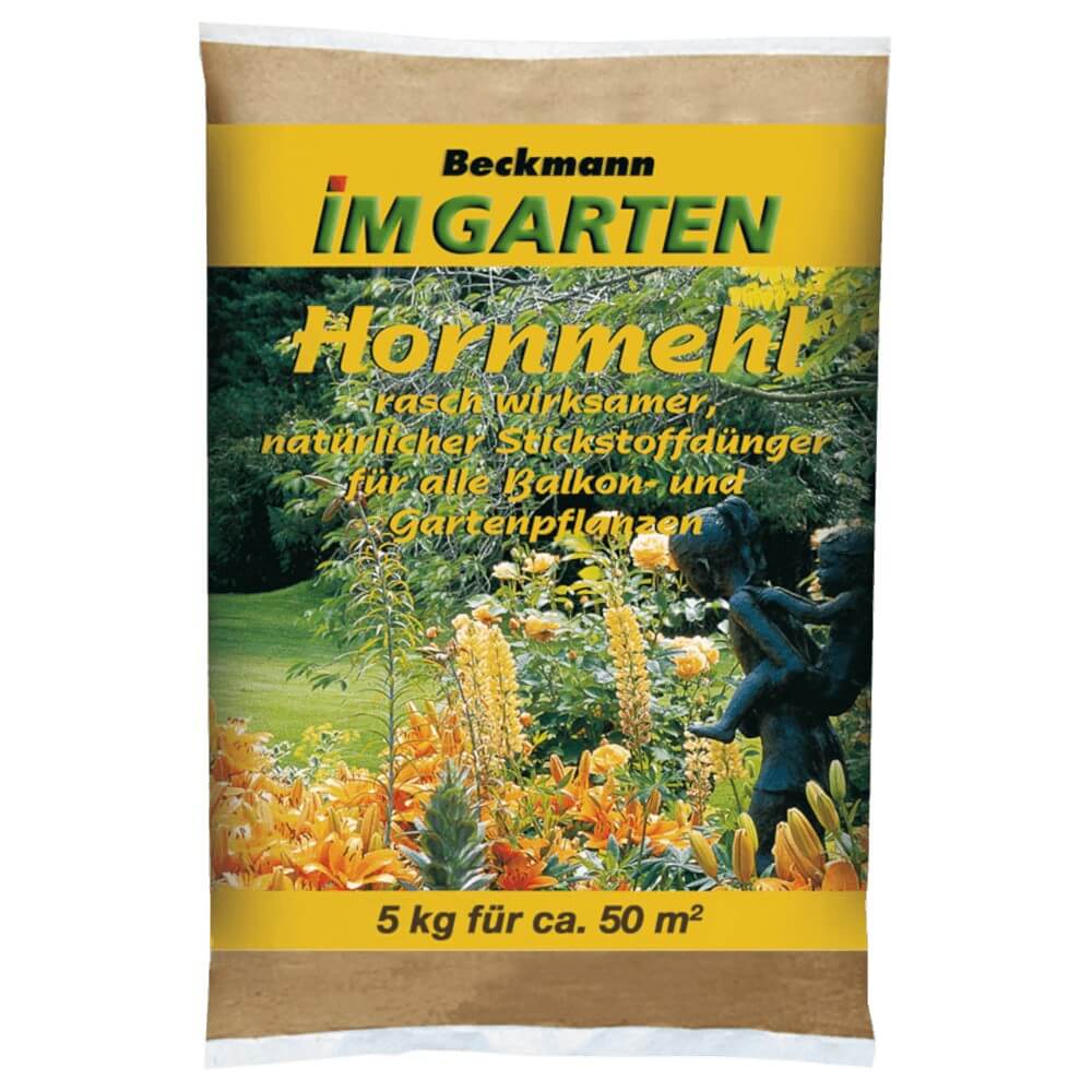 Beckmann Hornmehl 5 kg gedämpft Stickstoffdünger Universaldünger Naturdünger