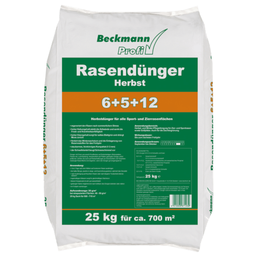 BECKMANN PROFI Rasendünger Herbst NPK 6+5+12
