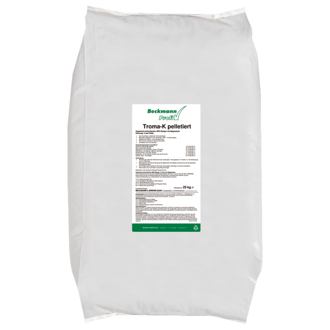 BECKMANN PROFI TROMA-K PELLETS NPK 7+5+8