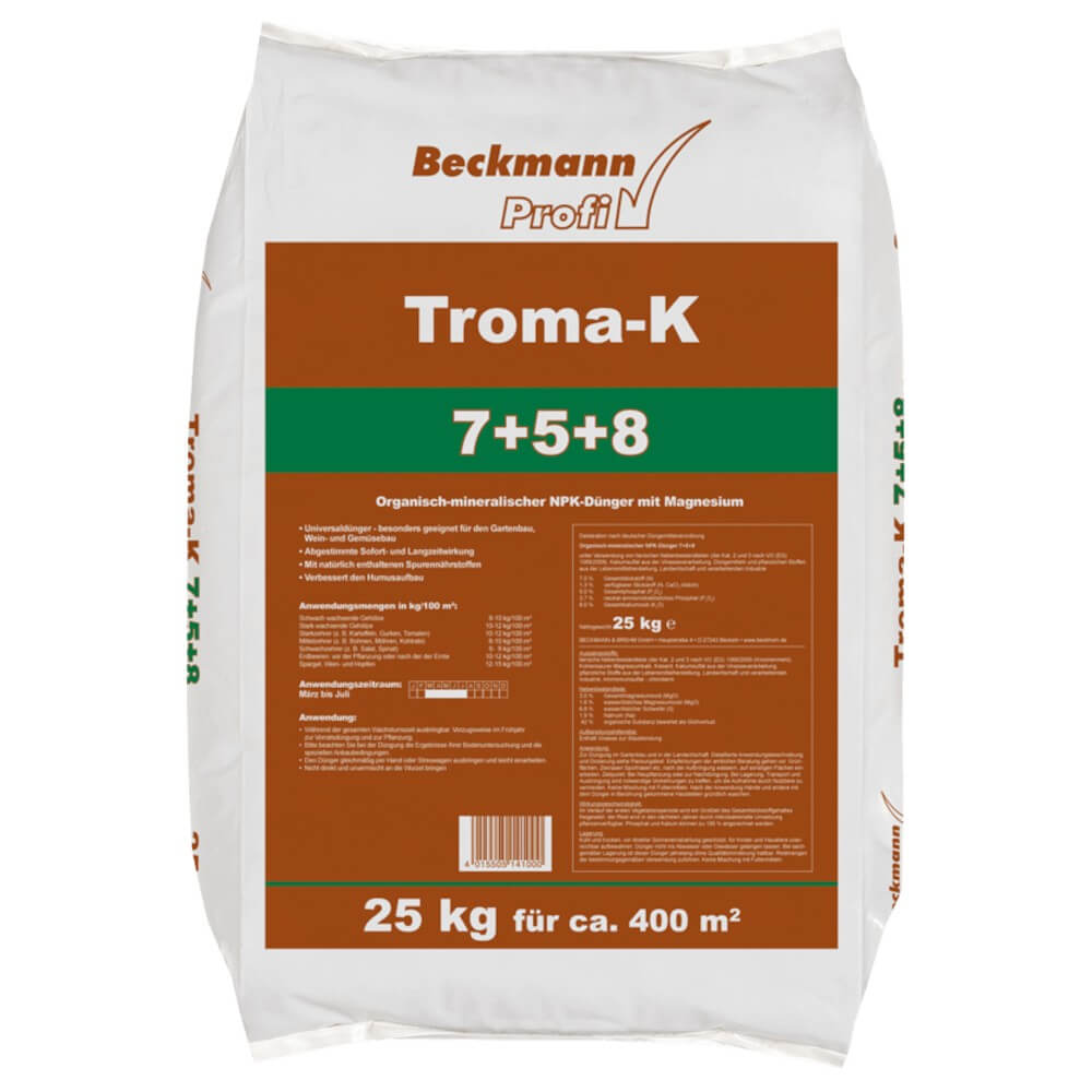 BECKMANN PROFI Troma-K Universaldünger f. Wein- und Gemüsebau