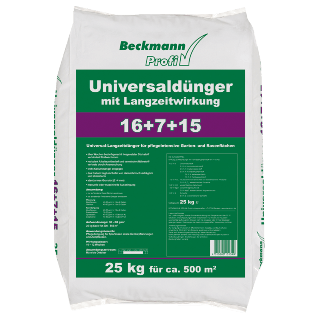 BECKMANN PROFI Universallangzeitdünger NPK 16+7+15(+3)