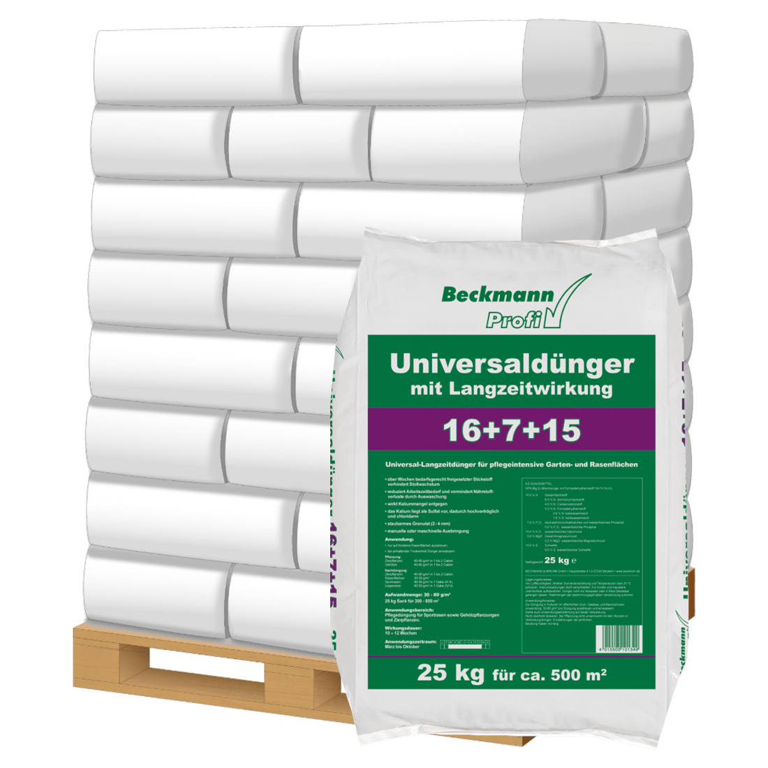BECKMANN PROFI Universallangzeitdünger NPK 16+7+15(+3)