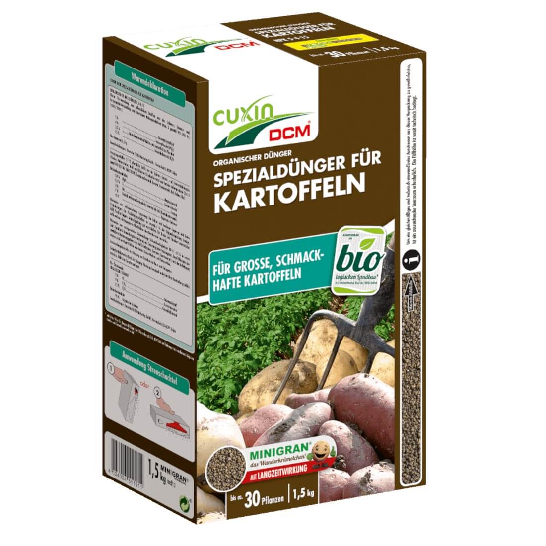 Cuxin Kartoffeldünger 1,5 kg Gemüsedünger Biodünger Beetdünger organisch