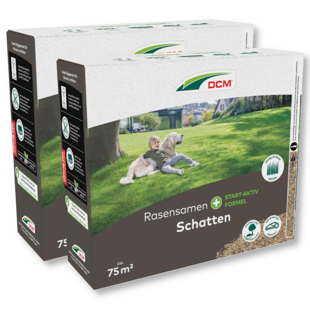DCM Rasensamen Schatten 3 kg Grassamen Rasensaat Schattenrasen Rasenmischung