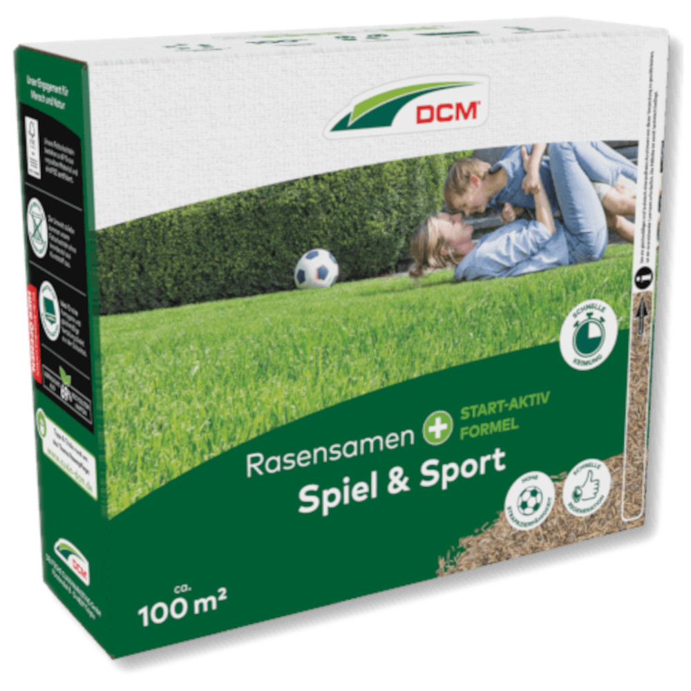 DCM Rasensamen Spielrasen Sportrasen 2 kg Neuanlage Erhaltung Grassamen