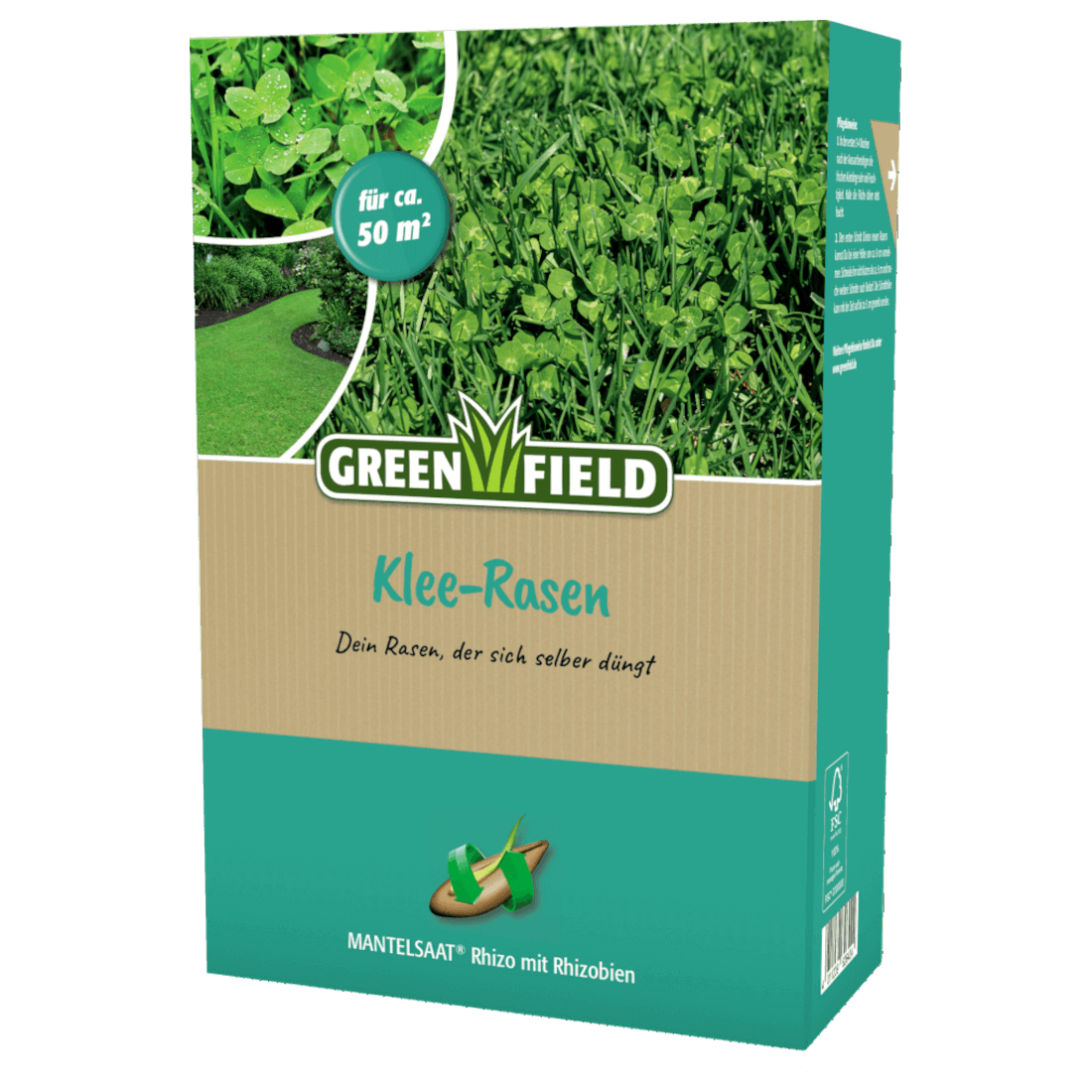 Greenfield Klee-Rasen Mantelsaat Rhizo