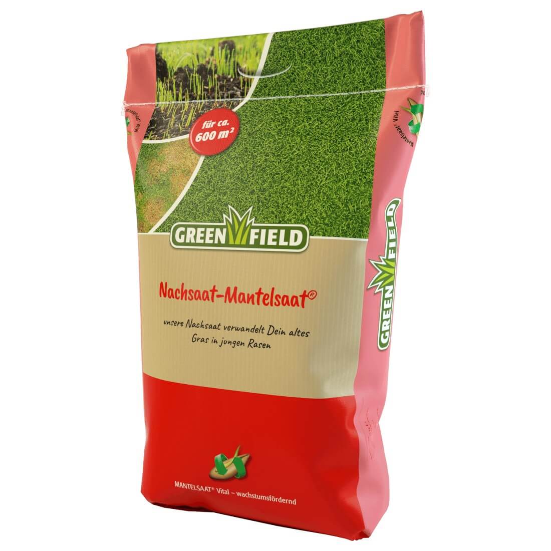 Greenfield Nachsaat Mantelsaat 10kg Rasensamen Sportrasen Spielrasen Regeneratio