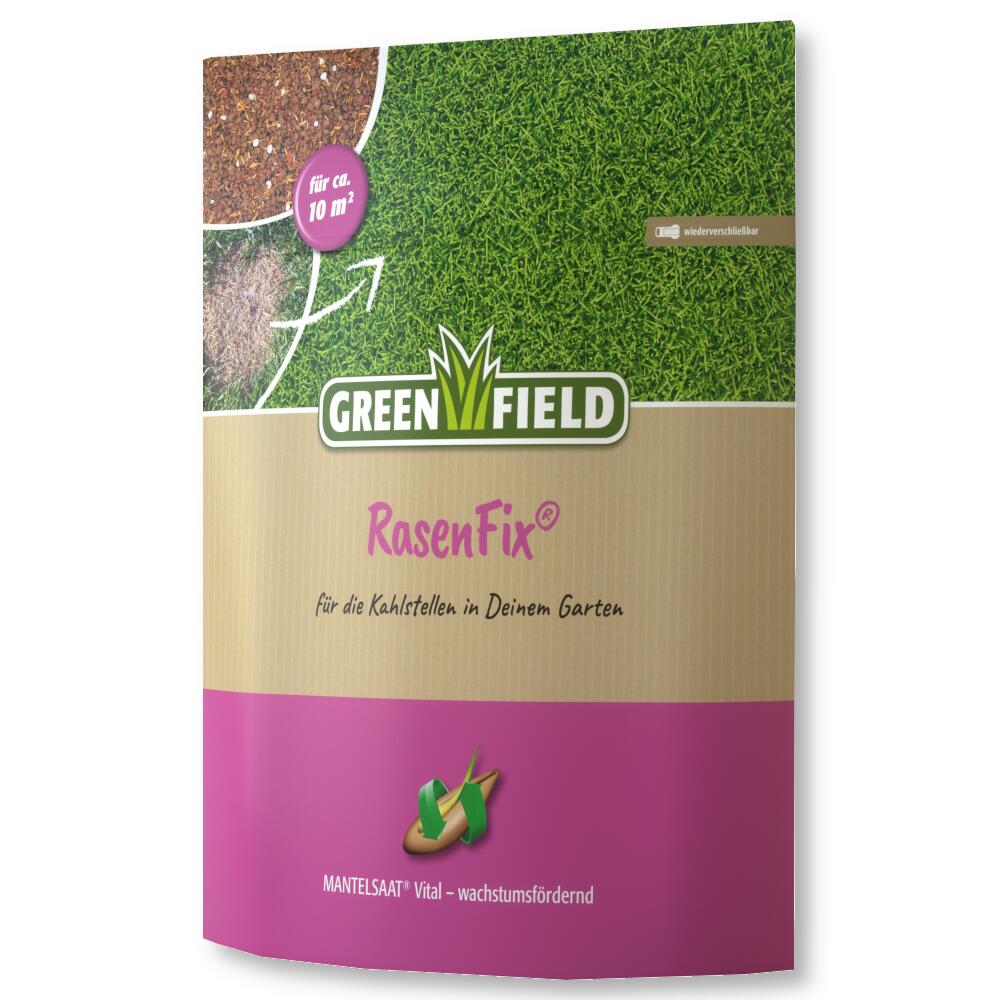 Greenfield Rasen Fix Mantelsaat Vital 1,5 kg Rasensamen Rasendoktor Rasenhilfe