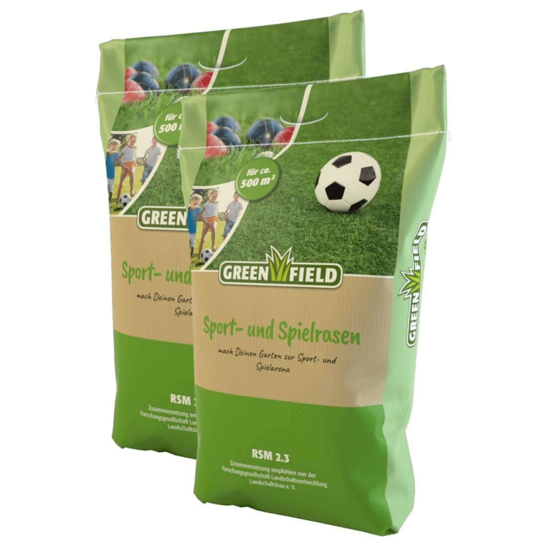 Greenfield Gebrauchsrasen Spielrasen RSM 2.3 GF 230 20 kg Rasensamen Grassamen