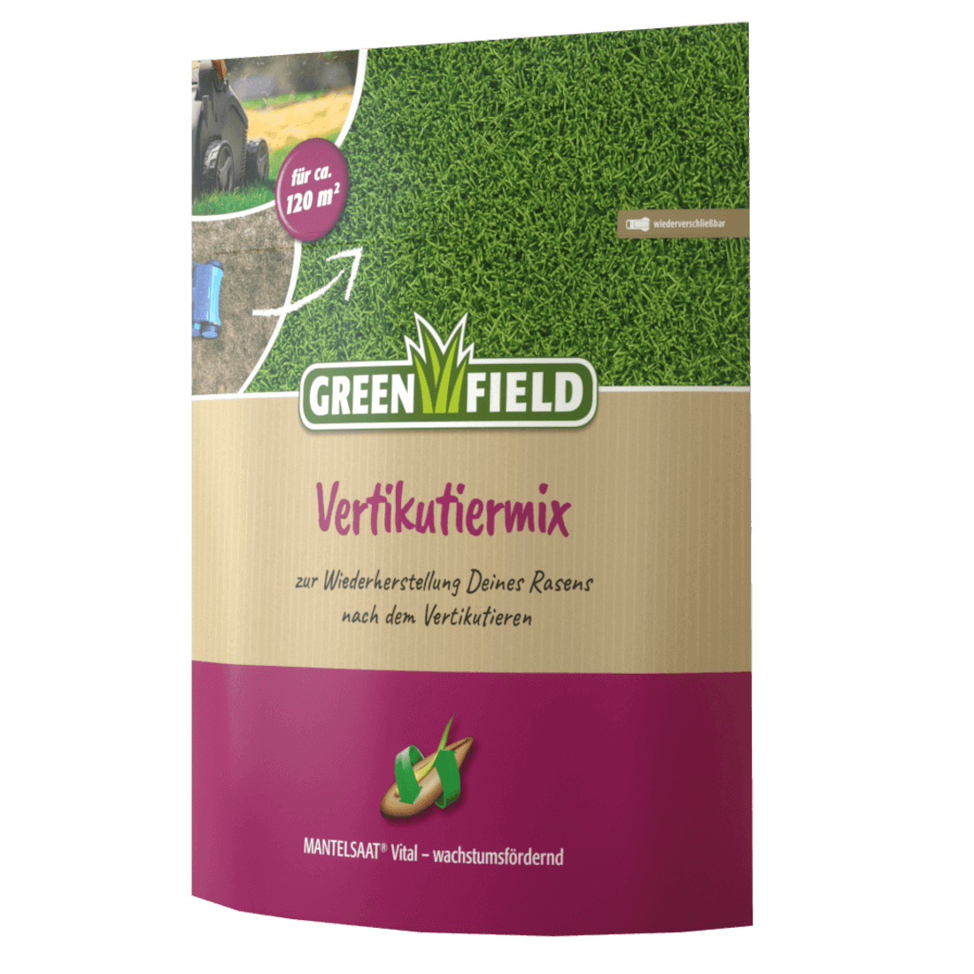 Greenfield Vertikutiermix mit Mantelsaat Vital