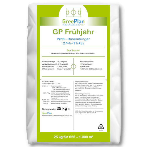 GreenPlan GP Frühjahr Rasendünger