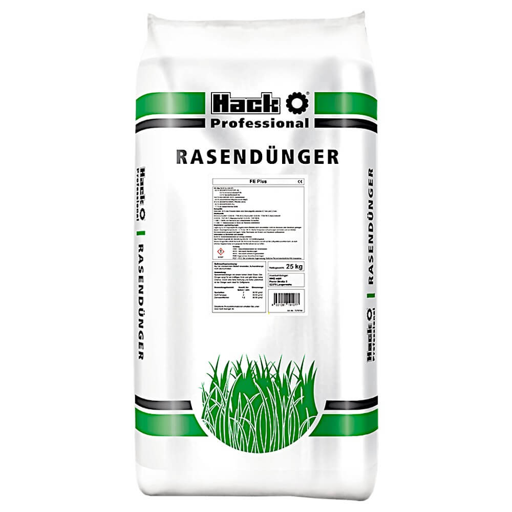 HACK PROFI Rasendünger FE Plus 25 kg Spezialrasendünger Golfrasendünger