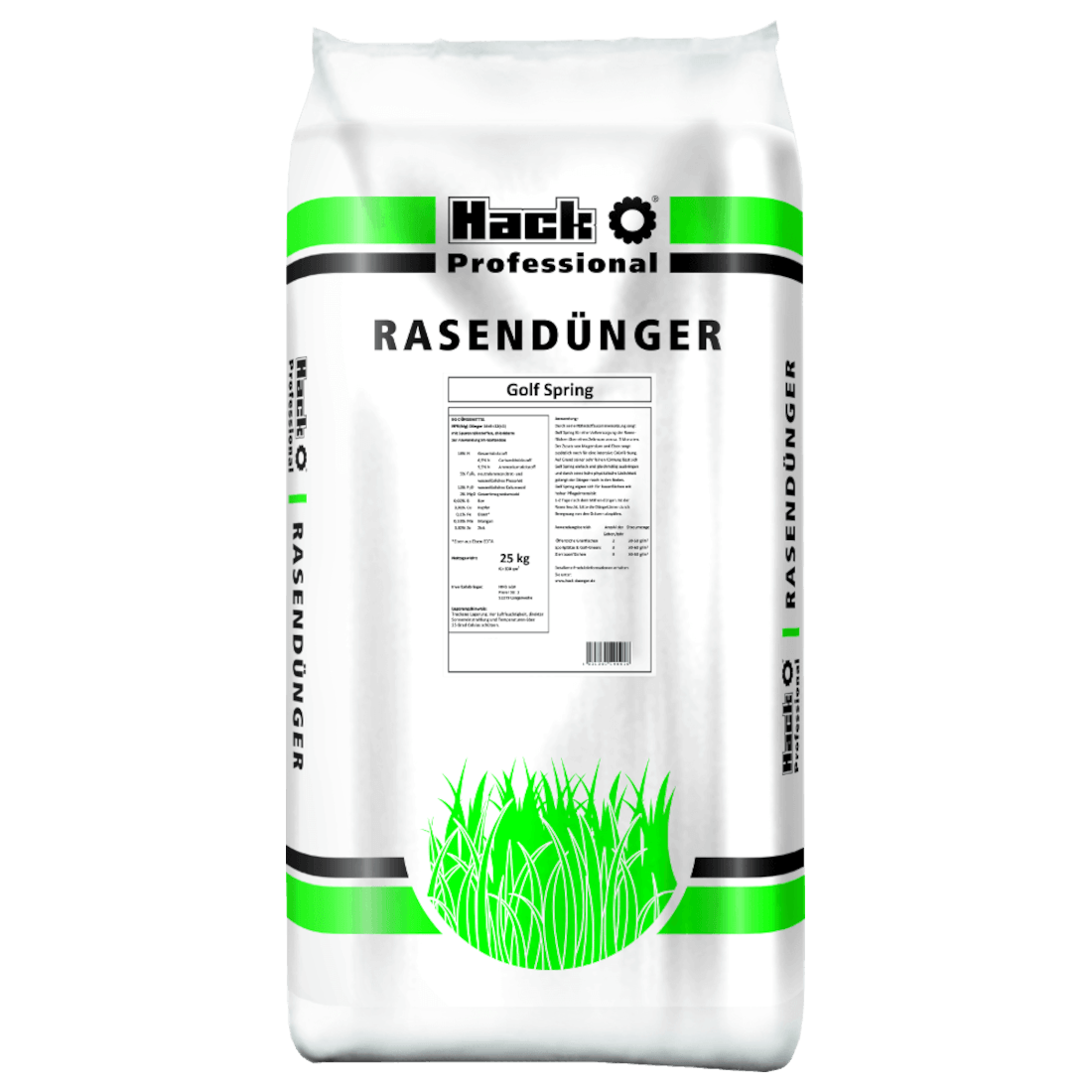 HACK PROFI Rasendünger Golf Spring NPK 16+5+12(+2)