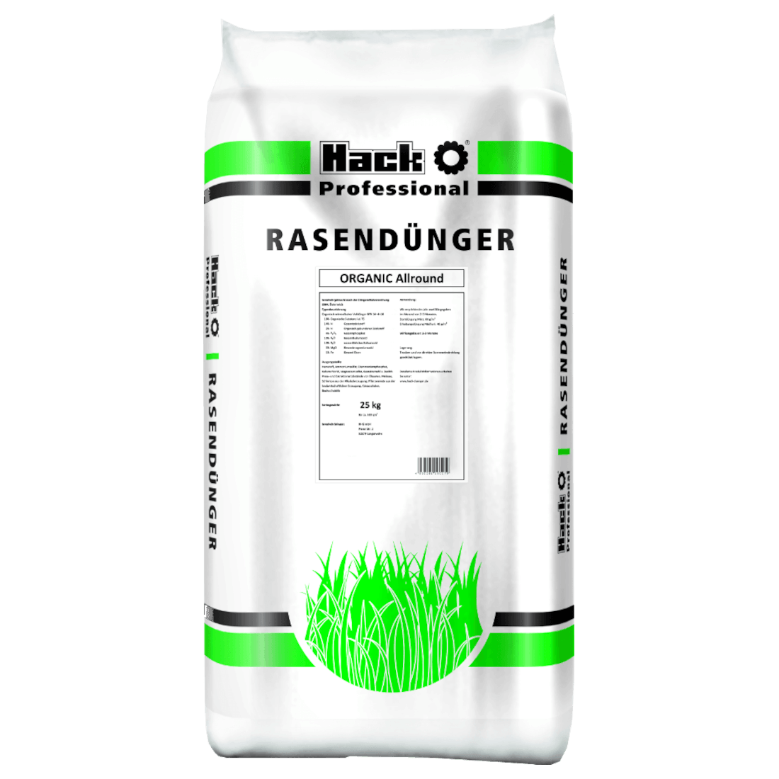 HACK PROFI Rasendünger Organic Allround NPK 14+4+10(+2)
