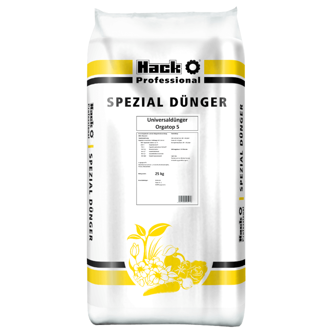 HACK PROFI Universaldünger Orgatop 5 NPK 10+4+8(+3)