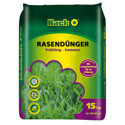 HACK Rasendünger Frühling-Sommer NPK 16+4+6(+3)
