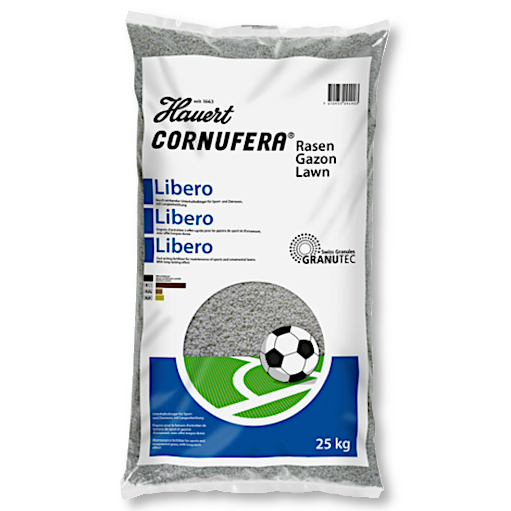 Hauert Cornufera Rasendünger Libero 25 kg Profidünger Stickstoffdünger Langzeit