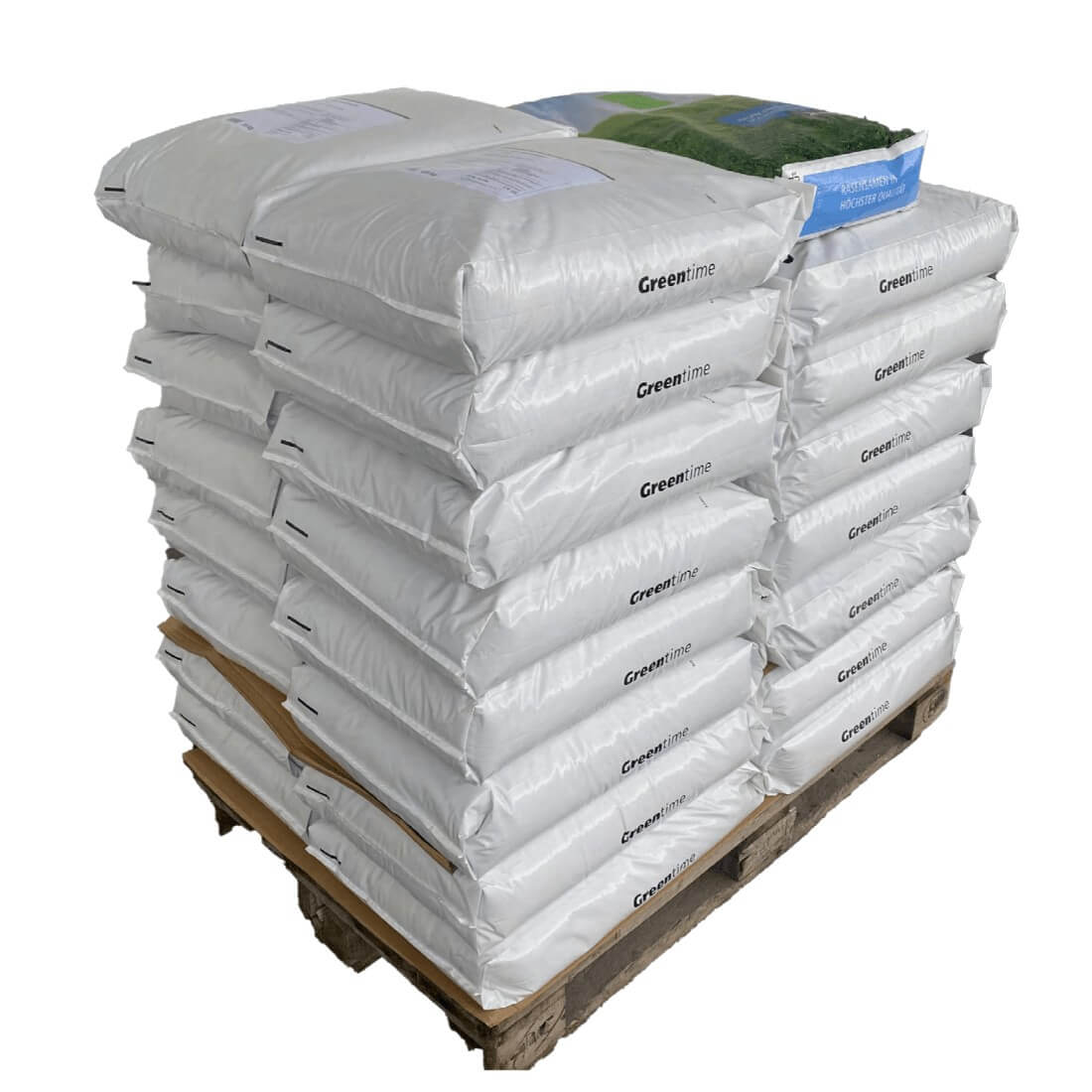 Hauert Sportplatzpalette mineralisch 760 kg Rasenpflege Dünger Boden Nachsaat