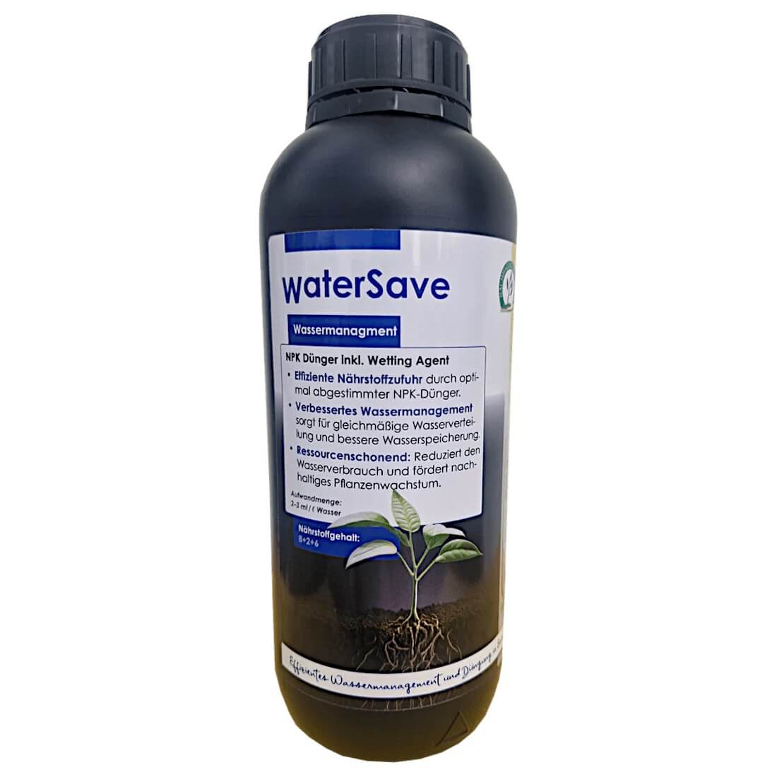 Knapkon Water Save 1 l NPK 8-2-6 Kombination aus flüssigem Dünger und Netzmittel