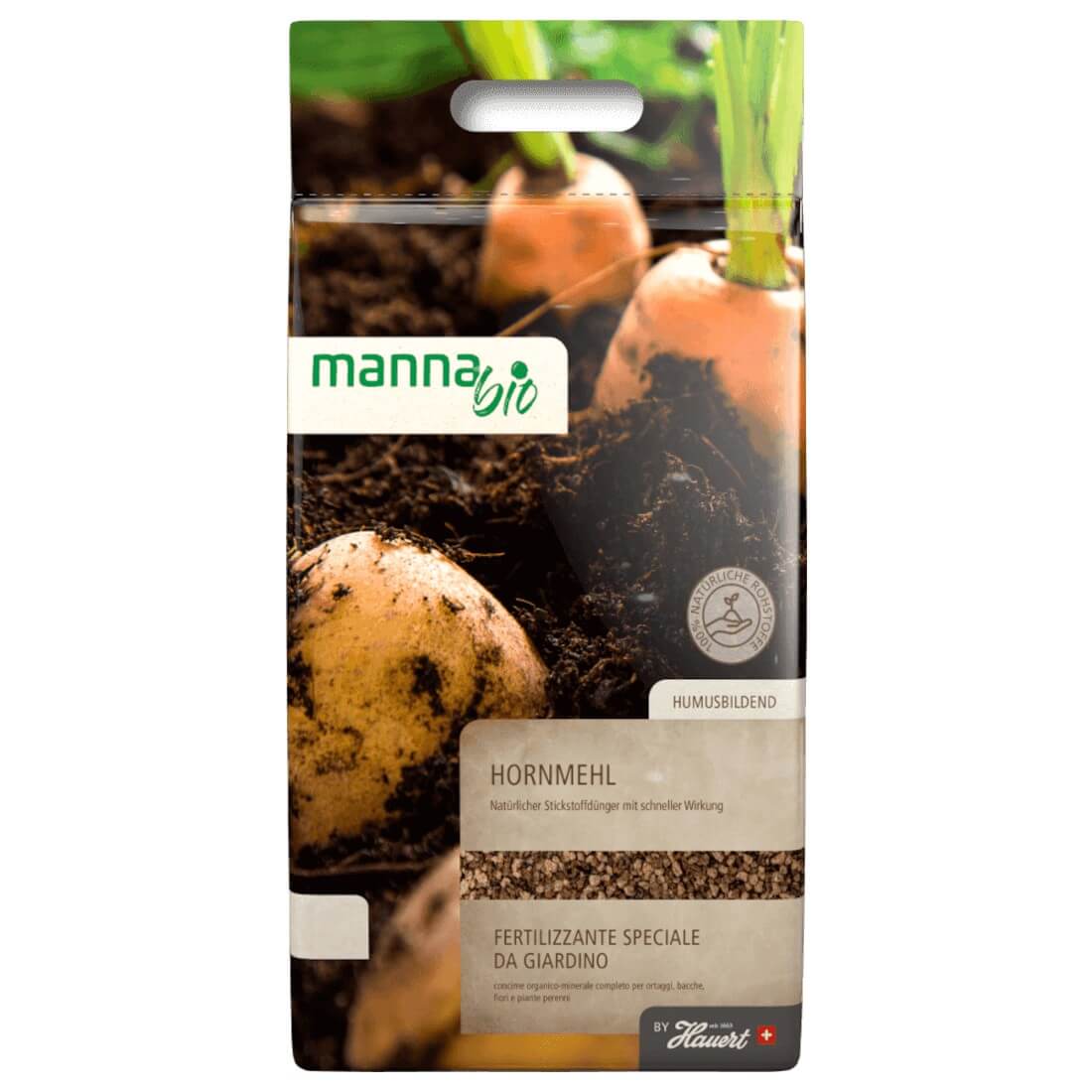Manna Bio Hornmehl 1 kg Gemüsedünger Stickstoffdünger Blumendünger Universal