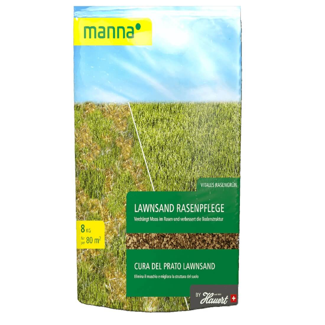 Manna LawnSand Rasendünger 8 kg Stickstoffdünger Eisendünger Moosverdränger