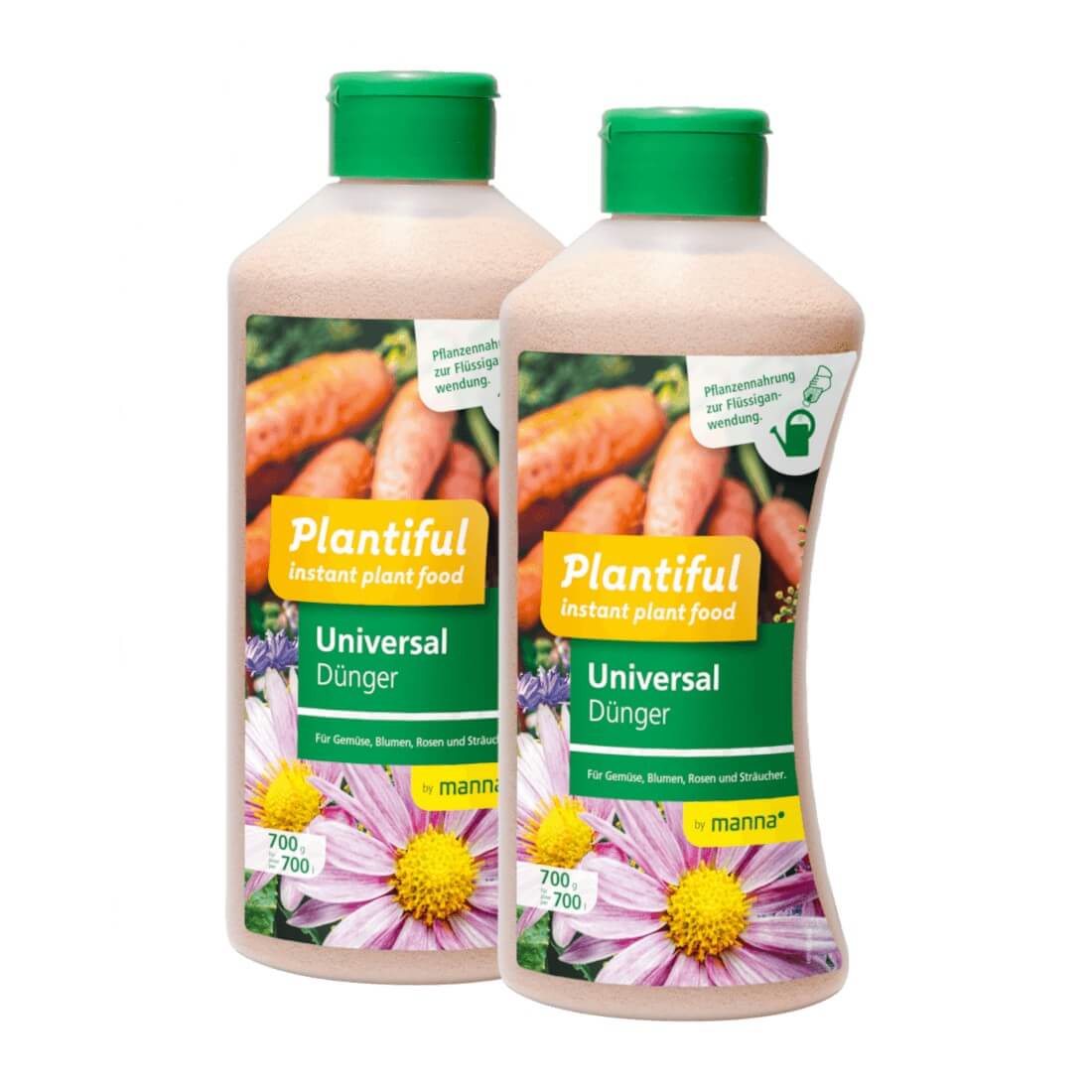 Manna Plantiful Universaldünger 1400 g Gemüse Blumen Sträucher Rosen