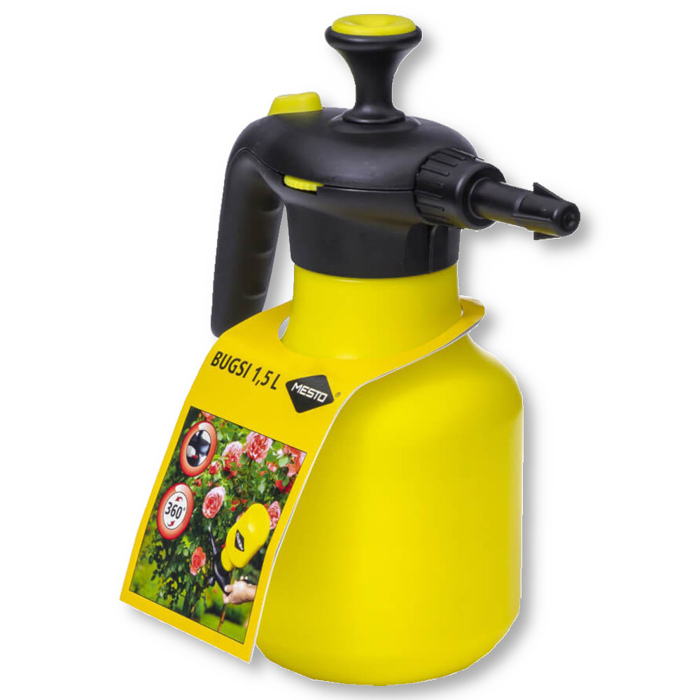 MESTO 3132GR BUGSI Drucksprüher 1,5 L Gartenspritze Gartensprüher Sprühflasche