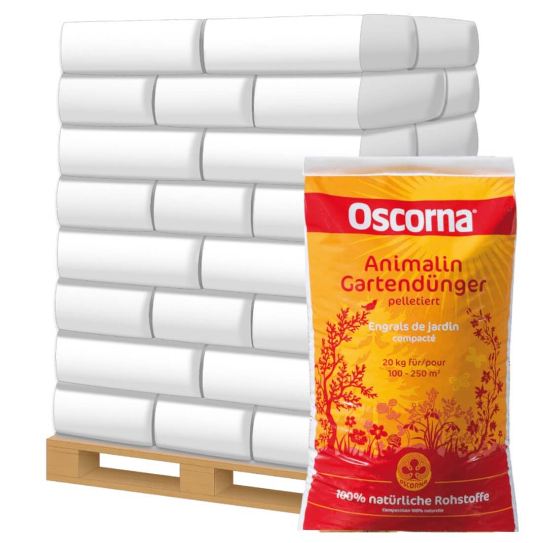Oscorna Animalin pelletiert 50x 20 kg Universaldünger Gemüsedünger Blumendünger