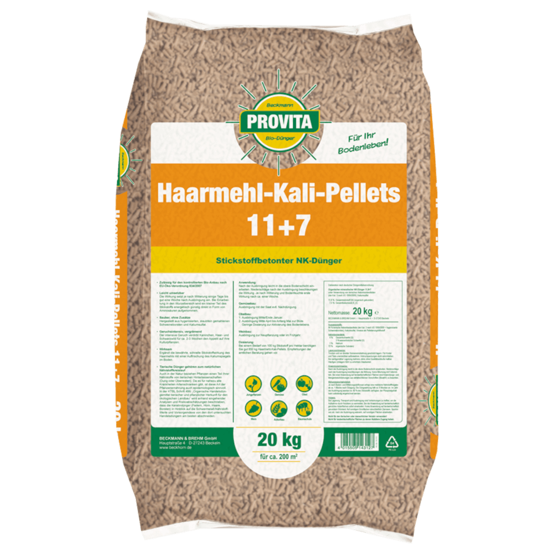 Provita® Haarmehl-Kali-Pellets