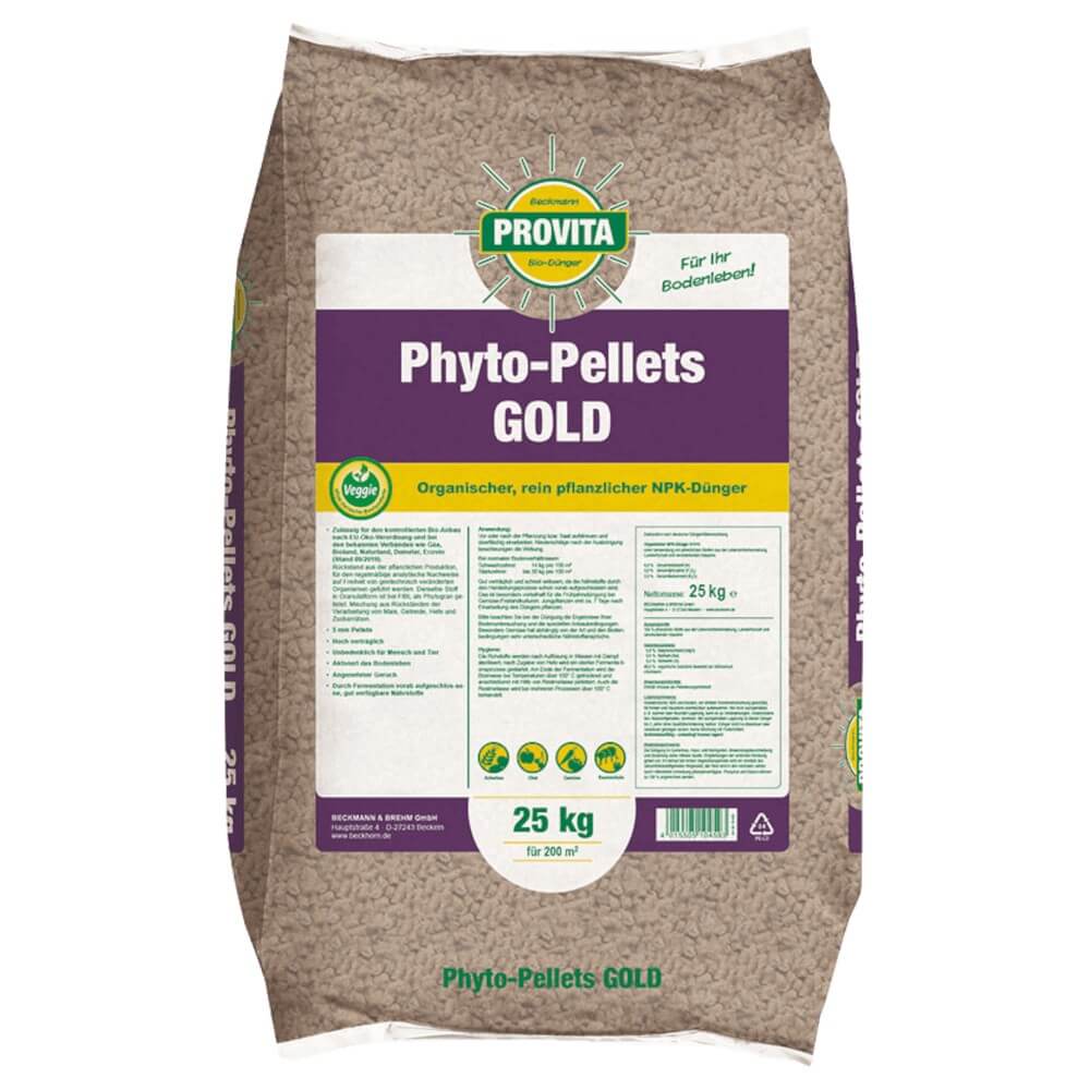 BECKMANN Provita Phyto-Pellets GOLD 25 kg Pflanzendünger Kulturendünger