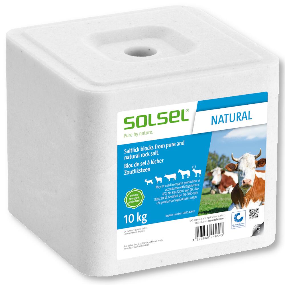 Salzleckstein 10 kg Einzelfuttermittel für Heimtiere Nutztiere