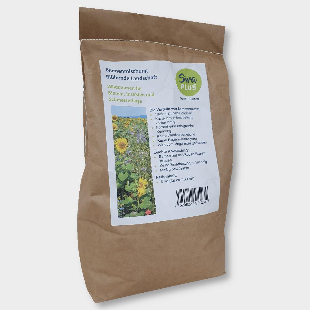 Sira Plus Blühende Landschaft 5 kg Wildblumenmischungen Bienenweide Blumen