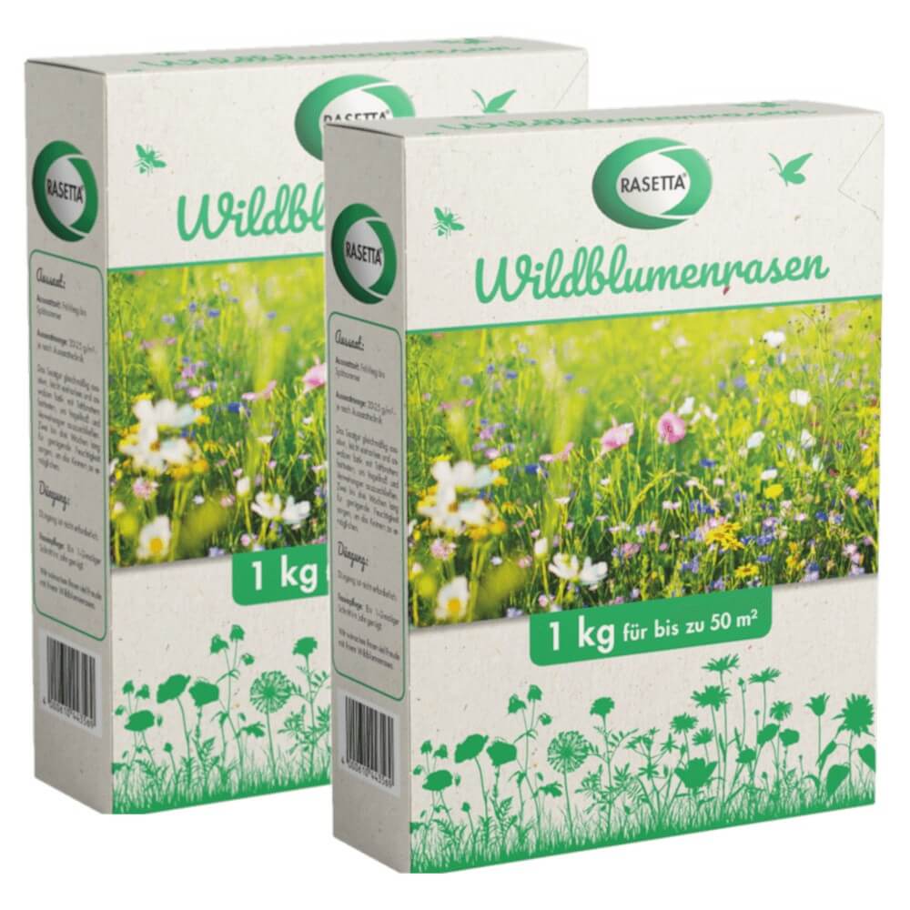 Stroetmann Rasetta Wildblumen 2 kg Rasensamen Wildblumenmischung Bienenmischung