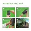 1 Stück schwarz-grün