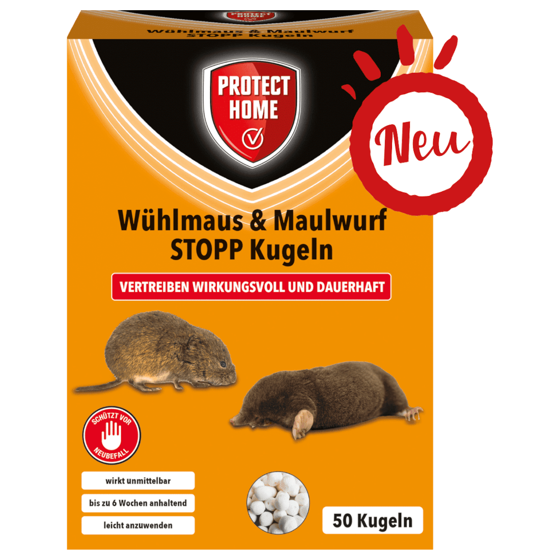 Protect Home Wühlmaus & Maulwurf STOPP Kugeln