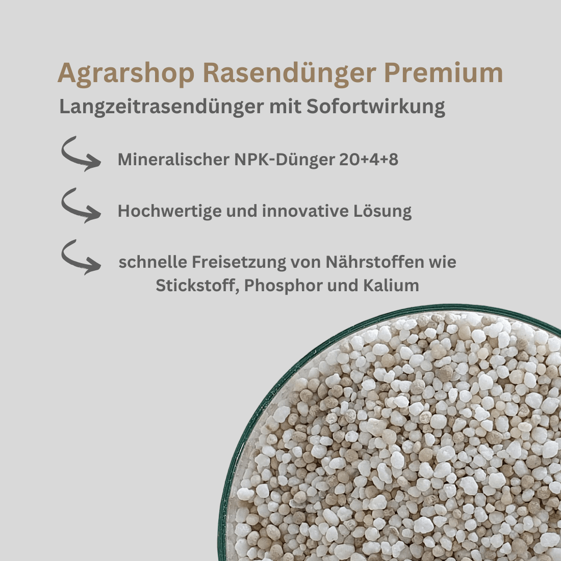 Agrarshop Rasendünger Premium mit Langzeitwirkung