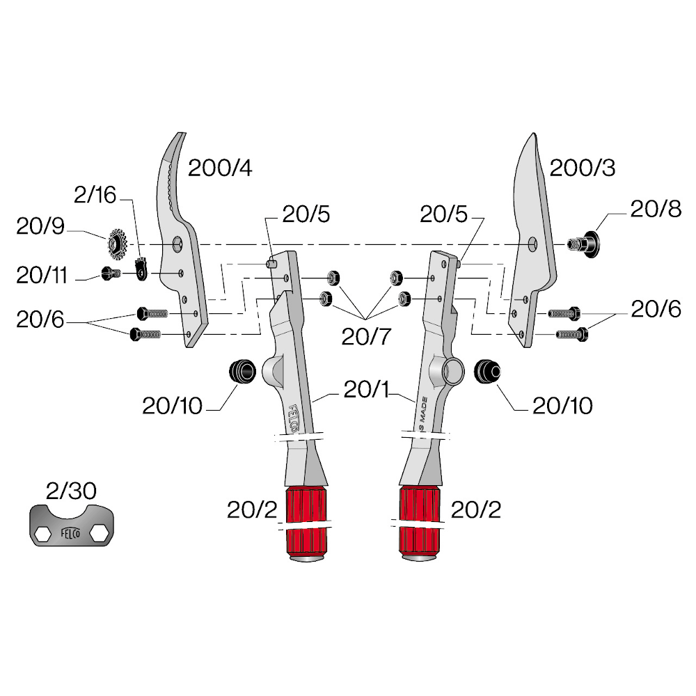 Astschere FELCO 20