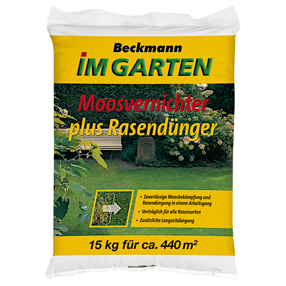 Beckmann Moosvernichter plus Rasendünger
