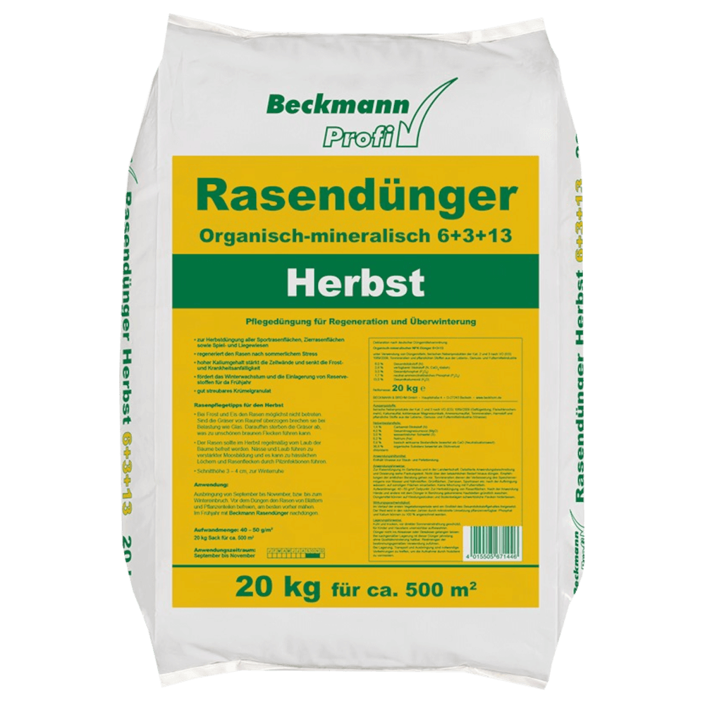 BECKMANN PROFI Rasendünger Herbst 6+3+13