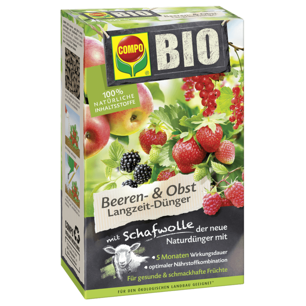 COMPO® BIO Beeren und Obst LangzeitDünger mit Schafwolle