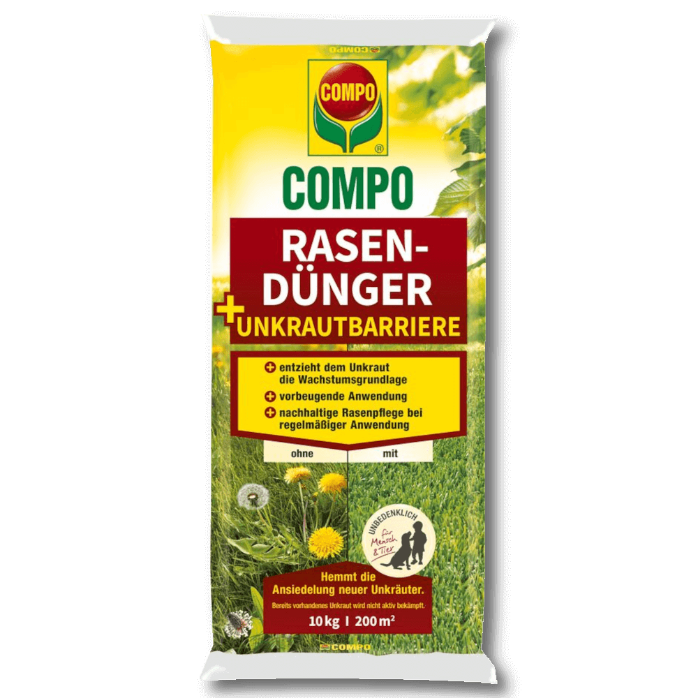 COMPO® Rasendünger + Unkrautbarriere