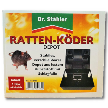 Dr. Stähler Rattenköder-Depot mit Schlagfalle