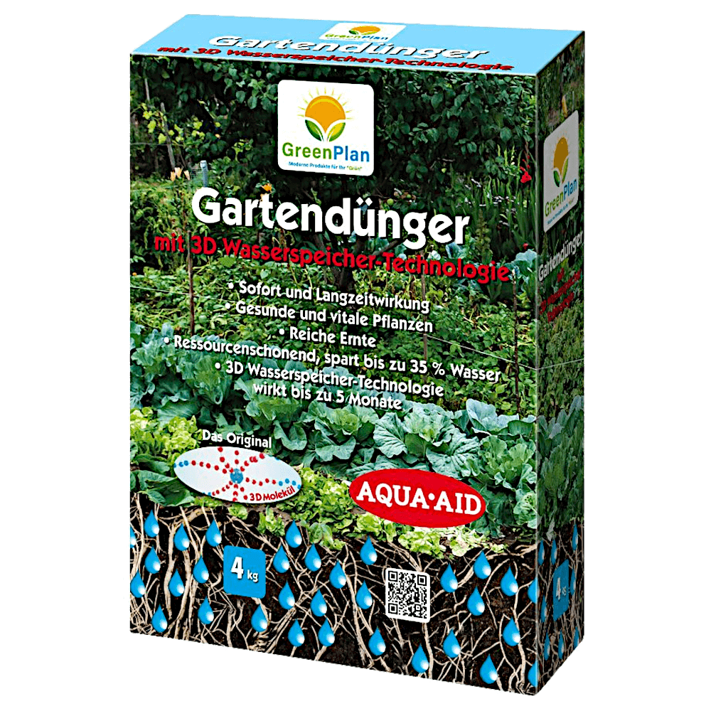 GreenPlan Gartendünger + 3D Wasserspeicher