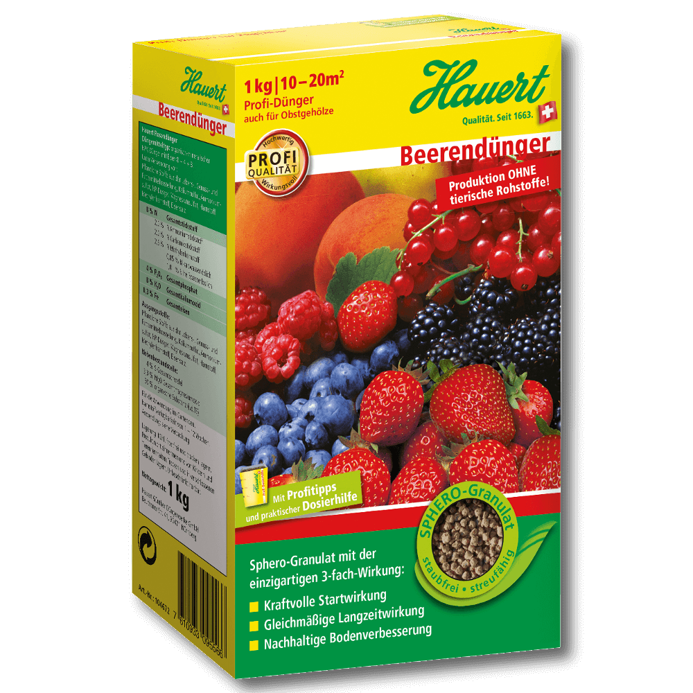 Stones Garden Vila Obstdünger 1kg - Für Himbeeren, Weinreben & Johannisbeeren