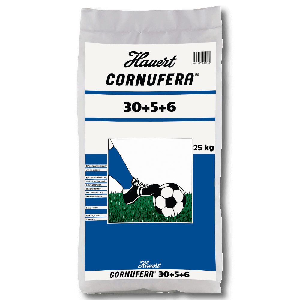 Hauert Cornufera 30-5-6 + 2 engrais à gazon
