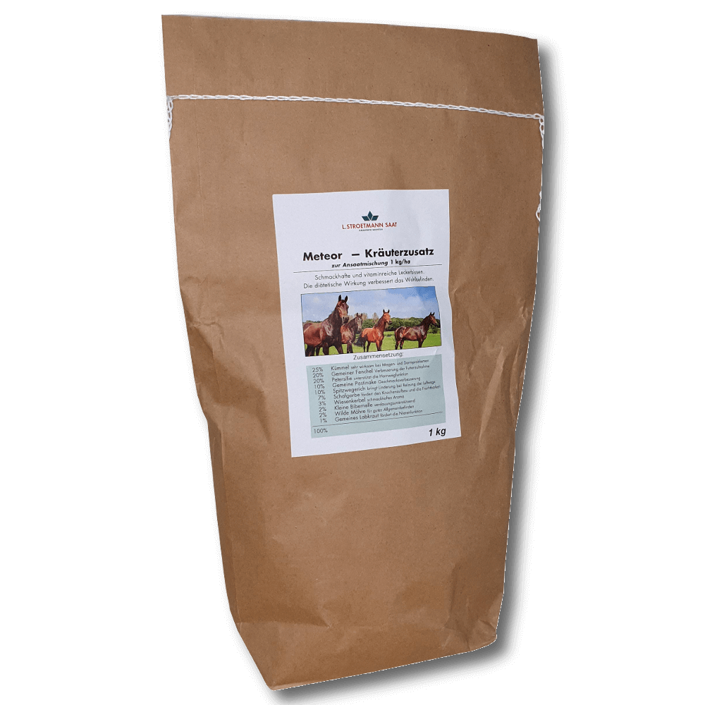 Meteor Kräuterzusatz Pferdeweide additif à base d’herbes, pâturage pour chevaux