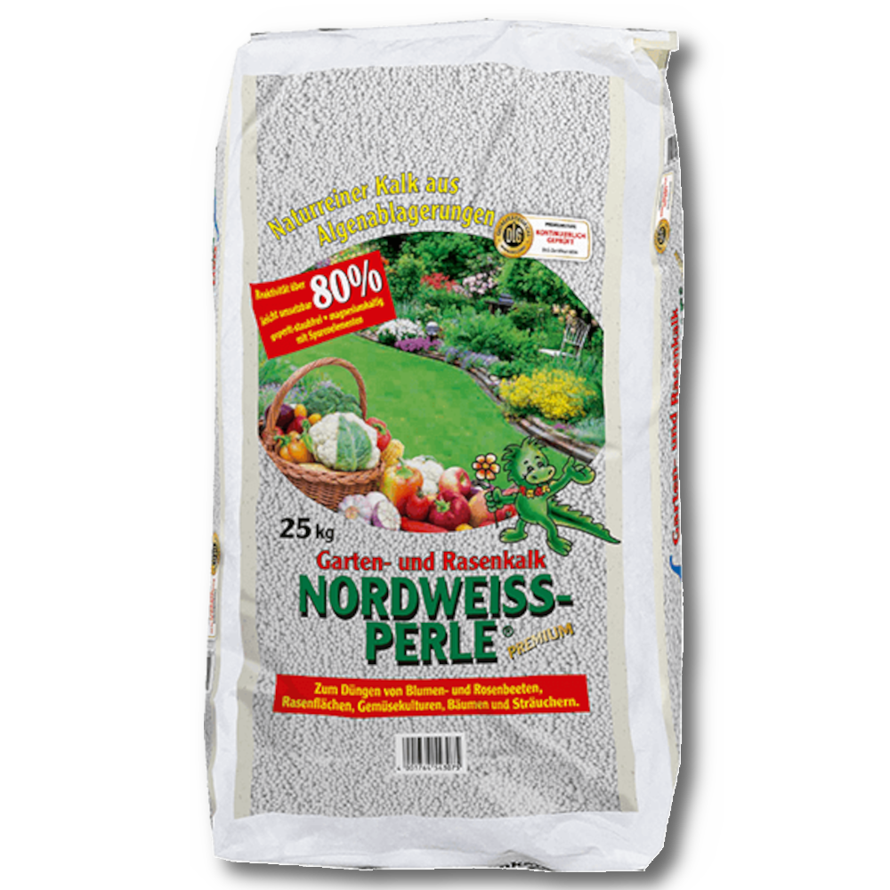 Nordweiss-Perle® chaux de jardin et gazon